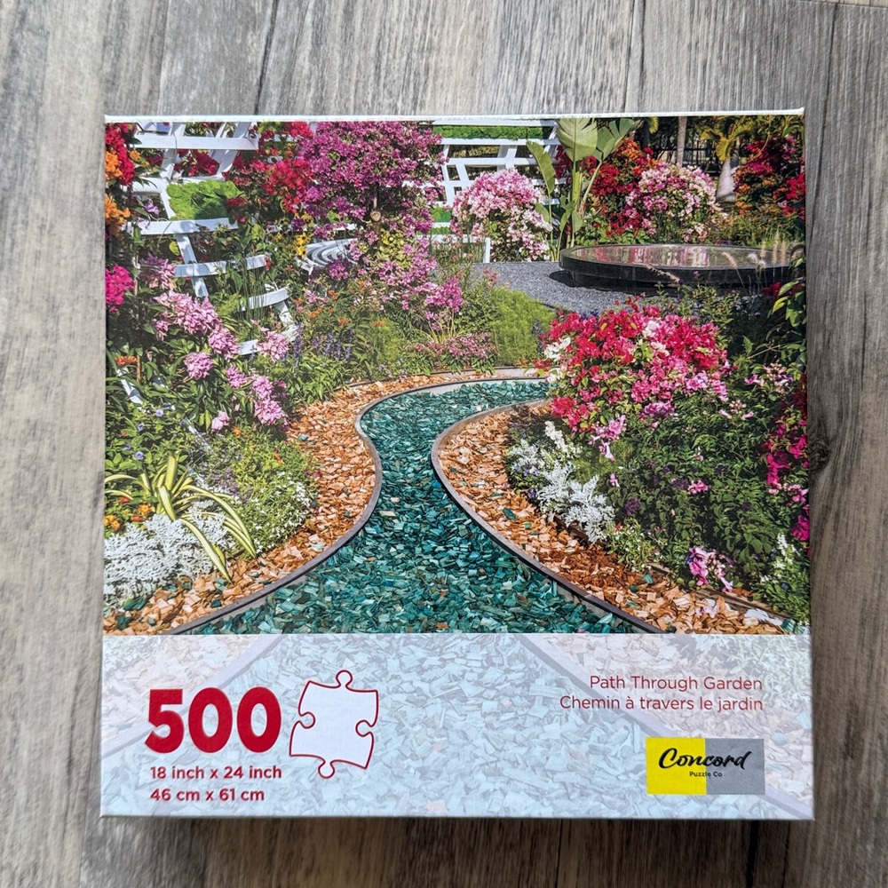 Concord Path Through Garden Puzzle. All pieces in box. Cross Posted